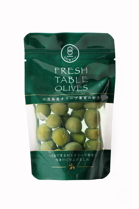 小豆島産オリーブ果実の新漬 パッケージ