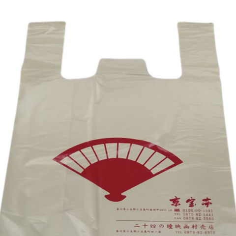 レジ袋(大)茶 タテ40cm ヨコ33cm