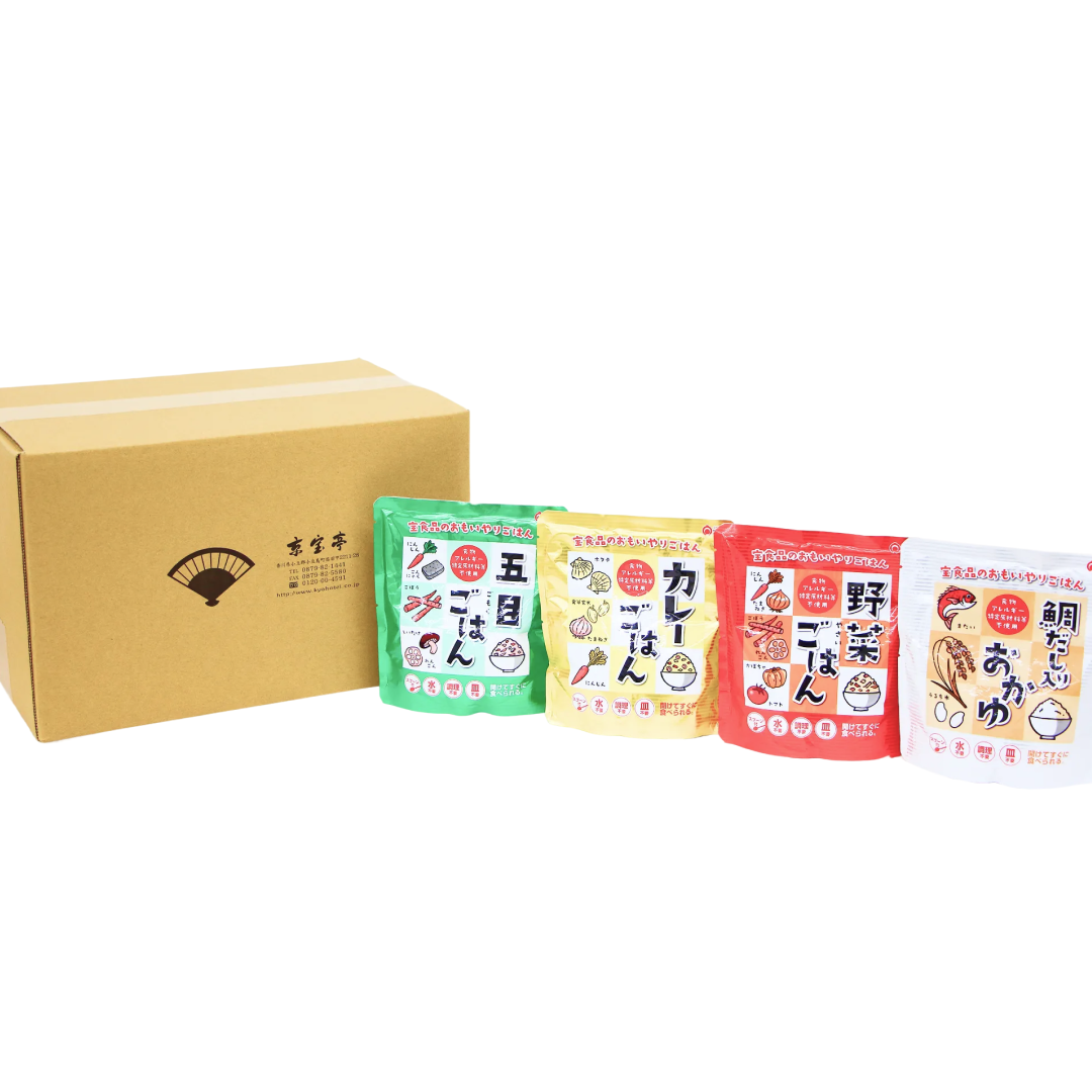 保存食] おもいやりごはん4人×3日分セット – 京宝亭 ／小豆島のお土産に